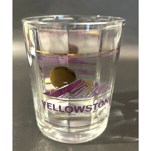 Alpine Glass | Yellowstone DOF Rocks Glass | Purp Gold | Inside Facet | VTG '93